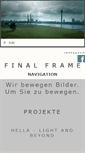 Mobile Screenshot of finalframe.de